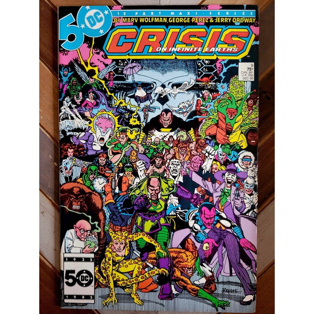 Crisis On Infinite Earths #9 DC 1985 Gardner Becomes Green Lantern Perez Art 6.0